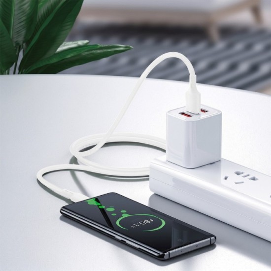 Cable Usb A-lightning 3,0 Ah, 150 cm, Blanco al por Mayor | Almacén de Ferretería