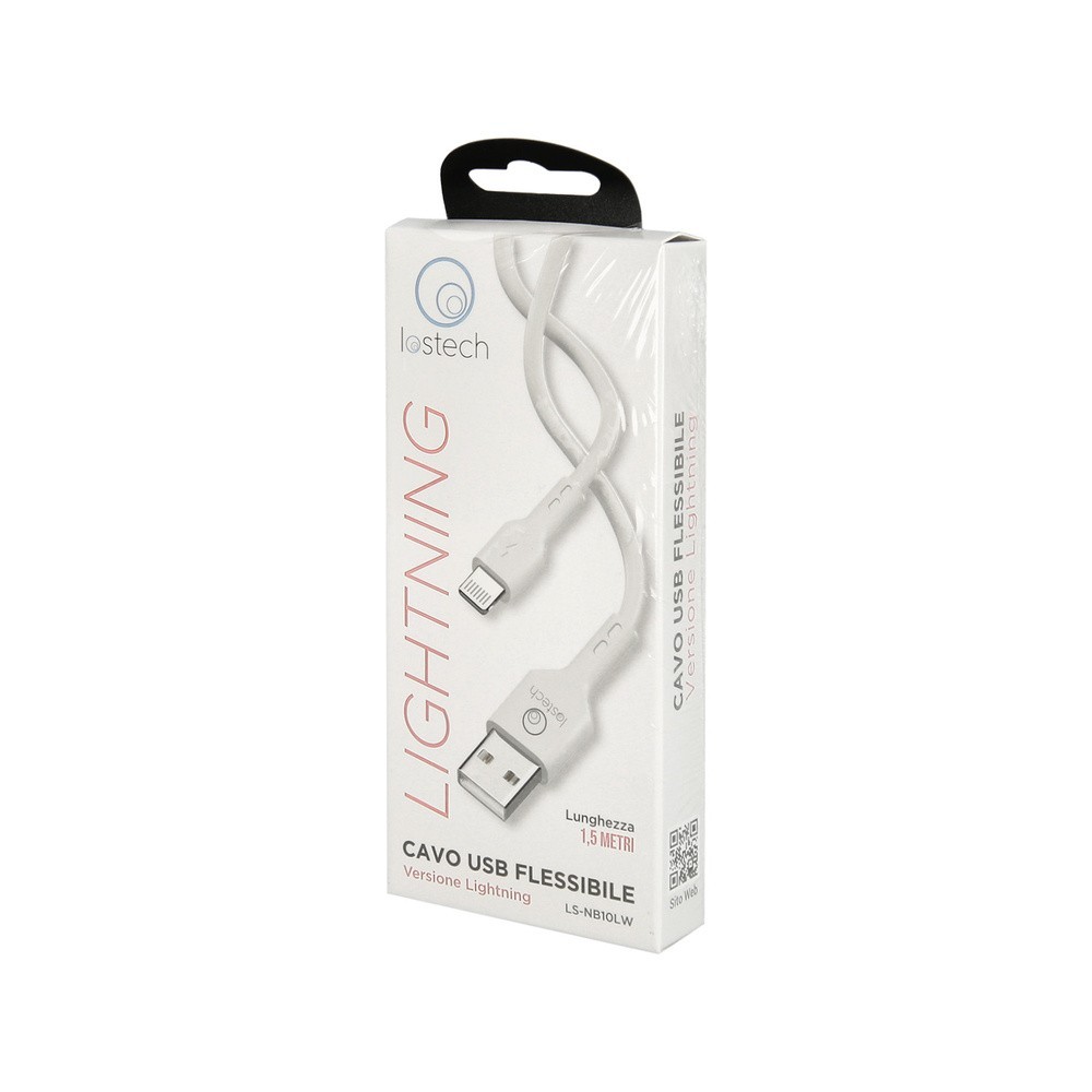 Cable Usb A-lightning 3,0 Ah, 150 cm, Blanco al por Mayor | Almacén de Ferretería
