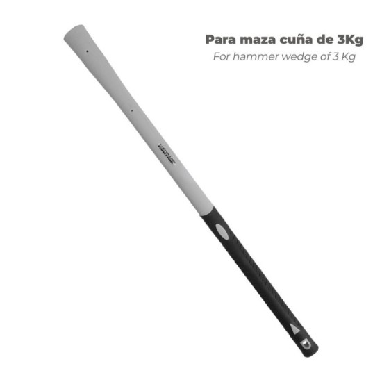 Mango Fibra Vidrio Maza Cuña 3 Kg 54x34 mm, Oval Conico al por Mayor | Almacén de Ferretería