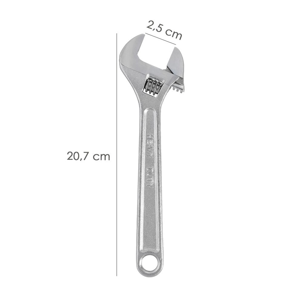 Llave Ajustable Moleta 8" / 200 mm, Llave Inglesa, Llave Apriete, Llave Ajustable al por Mayor | Almacén de Ferretería
