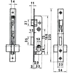 Cerradura Lince 5560n        Hn/20 mm,