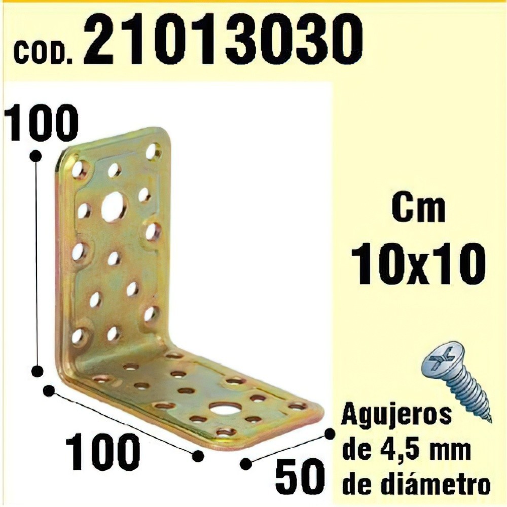 Soporte Para Madera Ángulo  50x 100x 100 mm, al por Mayor | Almacén de Ferretería