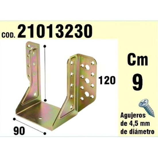 Soporte Para Madera Alas Exteriores bicromatado  90 mm, al por Mayor | Almacén de Ferretería
