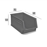 Gaveta Apilable Gris Nº58 500x303x200 mm, al por Mayor | Almacén de Ferretería