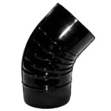 Codo Estufa Color Negro Vitrificado de   90 mm, 45°, al por Mayor | Almacén de Ferretería