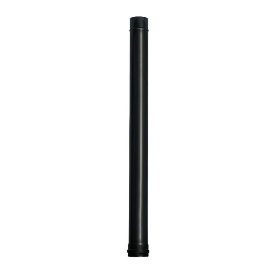 Wolfpack Tubo de Estufa Pellet Acero Vitrificado Negro Ø 80 mm, Longitud 100 cm, Estufas de Leña, Chimenea, Alta resistencia, al