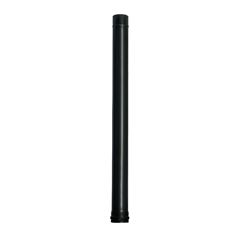 Wolfpack Tubo de Estufa Pellet Acero Vitrificado Negro Ø 80 mm, Longitud 100 cm, Estufas de Leña, Chimenea, Alta resistencia, al