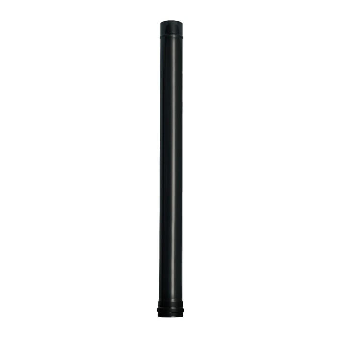 Wolfpack Tubo de Estufa Pellet Acero Vitrificado Negro Ø 80 mm, Longitud 100 cm, Estufas de Leña, Chimenea, Alta resistencia, al