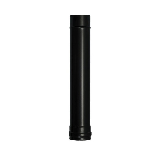 Wolfpack Tubo de Estufa Pellet Acero Vitrificado Negro Ø 80 mm, Longitud 50 cm, Estufas de Leña, Chimenea, Alta resistencia, al 