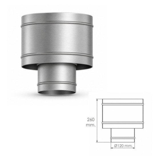 Terminal Antirrevocante Exogalva Ø 120 mm, al por Mayor | Almacén de Ferretería