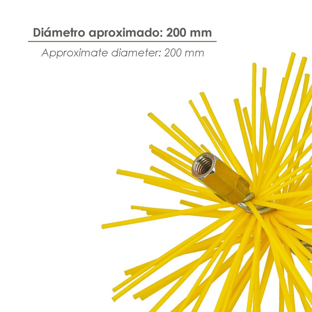 Cepillo Deshollinador Nylon 200mm M12 al por Mayor | Almacén de Ferretería