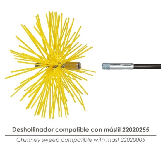 Cepillo Deshollinador Nylon 250mm M12 al por Mayor | Almacén de Ferretería