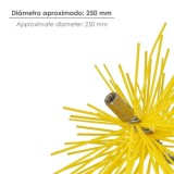 Cepillo Deshollinador Nylon 250mm M12 al por Mayor | Almacén de Ferretería