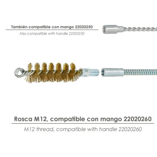 Cepillo Limpiatubos Acero  75 mm M12 al por Mayor | Almacén de Ferretería