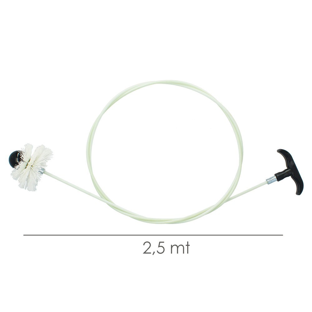 Deshollinador Kit Estufa Pellet Ø 80/100 mm, Longitud 2,5 metros al por Mayor | Almacén de Ferretería