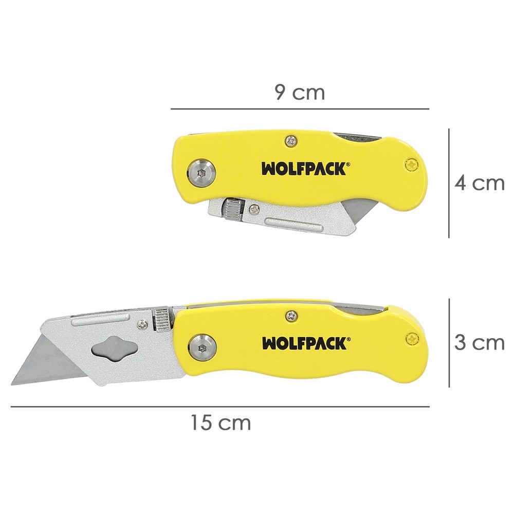 Cutter Plegable Hoja Trapezoidal 155 mm, al por Mayor | Almacén de Ferretería