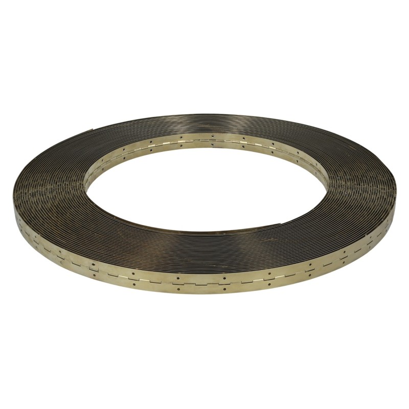 Bisagra Piano Hierro Latonado 32 mm,  Rollo 50 Metros