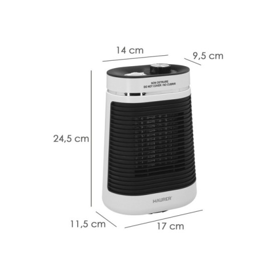 Termoventilador Ceramico Oscilante 1000/1500 Watt, al por Mayor | Almacén de Ferretería