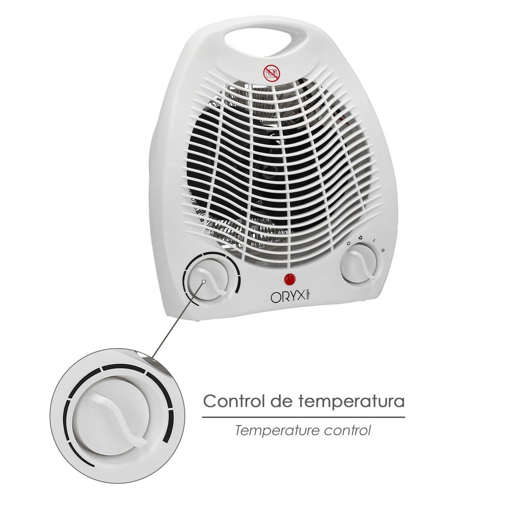 Termoventilador Ovalado 1000 / 2000w al por Mayor | Almacén de Ferretería
