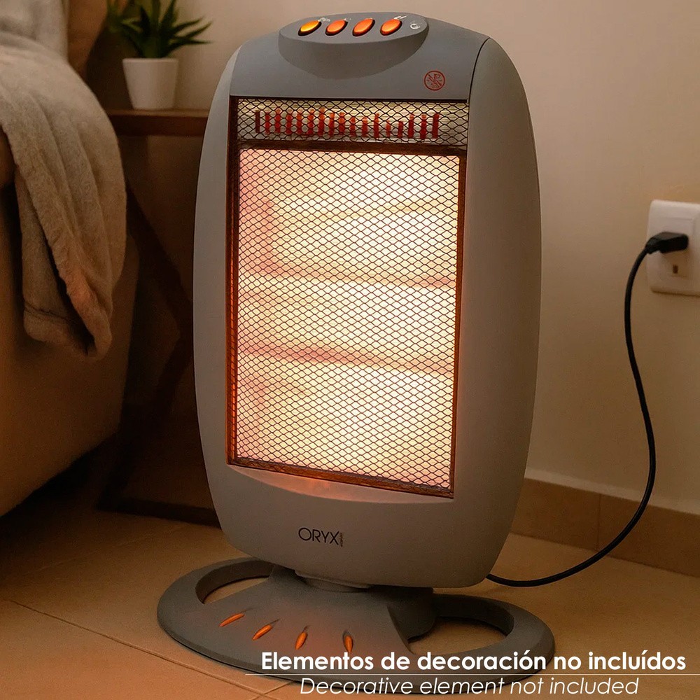 Estufa Halogena Oscilante 400 / 800 / 1200 W al por Mayor | Almacén de Ferretería