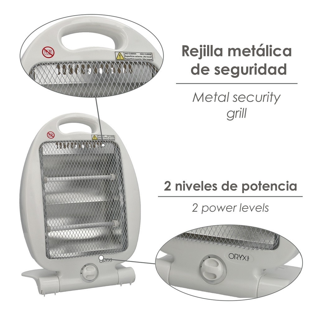 Estufa Radiante Pie 400 / 800w al por Mayor | Almacén de Ferretería
