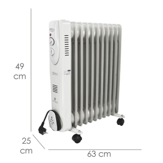 Radiador Aceite 2500w 11 Elementos al por Mayor | Almacén de Ferretería