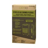 Estufa Gas Infrarroja Ceramica 4,5 Kw, Plegable 3 Potencias, Triple Sistema de Seguridad, Con Ruedas, Encendido Piezo-Electrico 