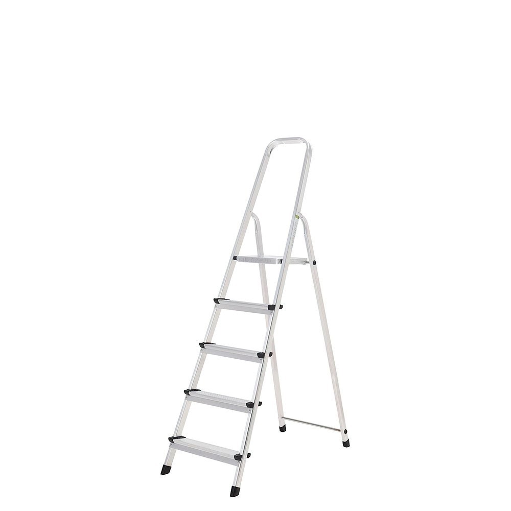 Escalera Aluminio 5 Peldaños Plegable, Uso doméstico, Antideslizante, Ligera y Resistente al por Mayor | Almacén de Ferretería
