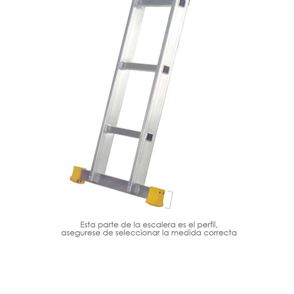 Contera Larguero Escalera 2 y 3 tramos /  Escalera Multiposicional con Perfil 58 mm, Versión 2019 al por Mayor | Almacén de Ferr
