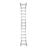 Escalera Telescópica Aluminio  3+3 Peldaños Perfil 67 mm, al por Mayor | Almacén de Ferretería