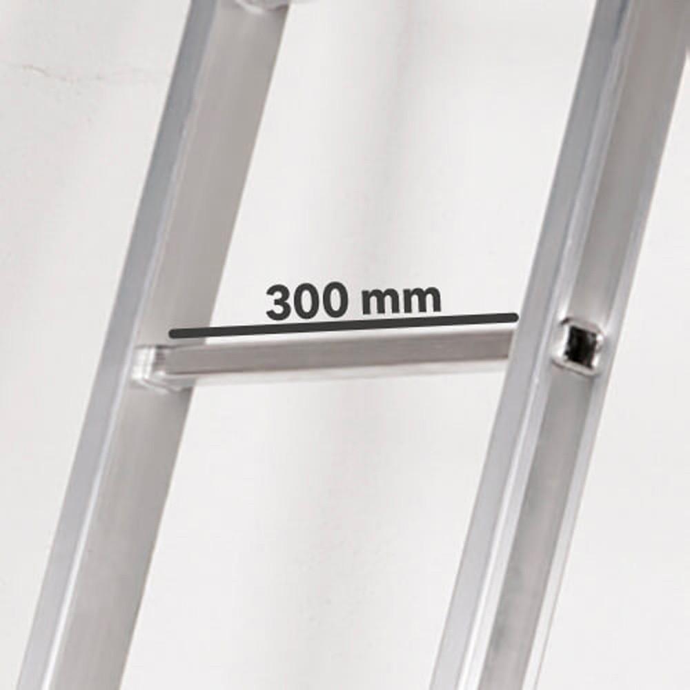 Escalera Telescópica Aluminio  5+5 Peldaños al por Mayor | Almacén de Ferretería