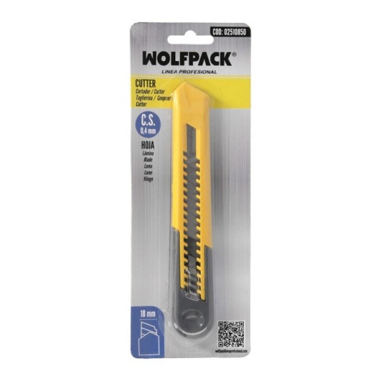 Cutter Profesional Hoja Acero Al Carbono 18 mm, Cuter Manualiadades, Cutters Trabajo, al por Mayor | Almacén de Ferretería