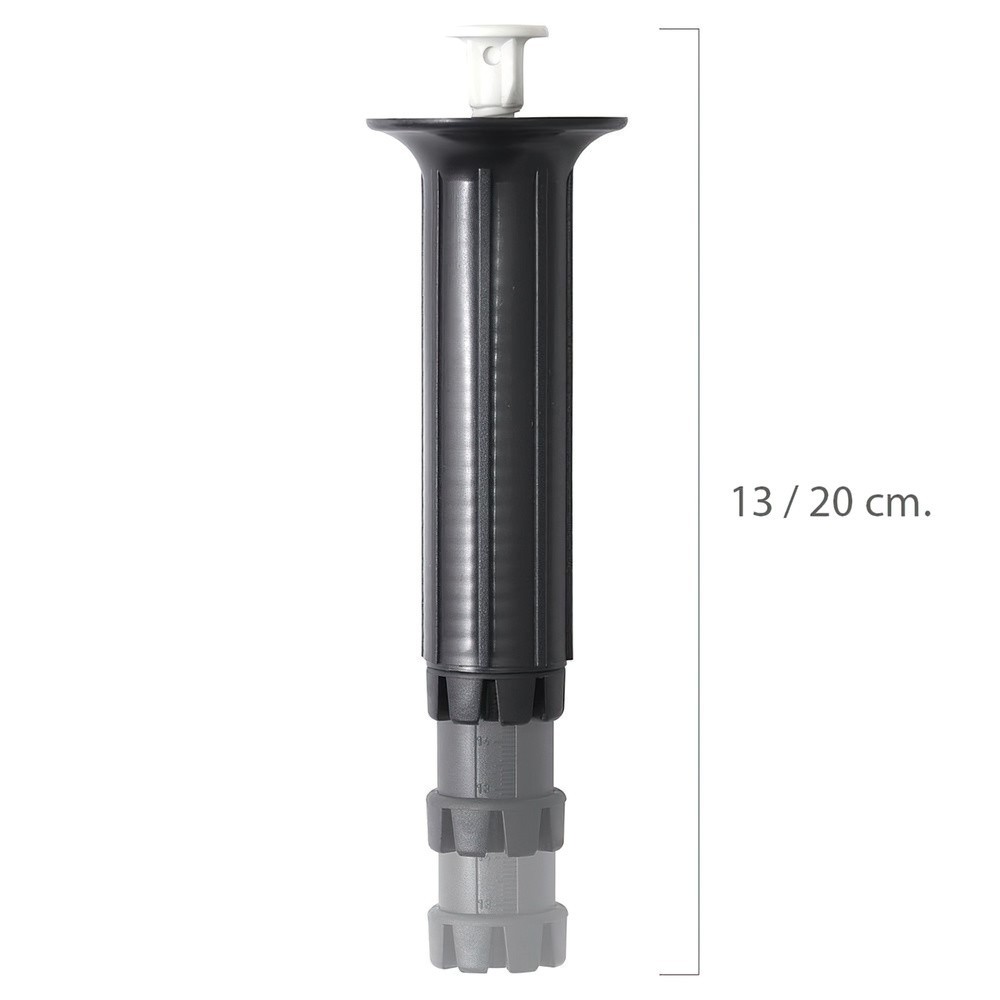 Pata Regulable Fija 13 / 20 cm, Negro al por Mayor | Almacén de Ferretería