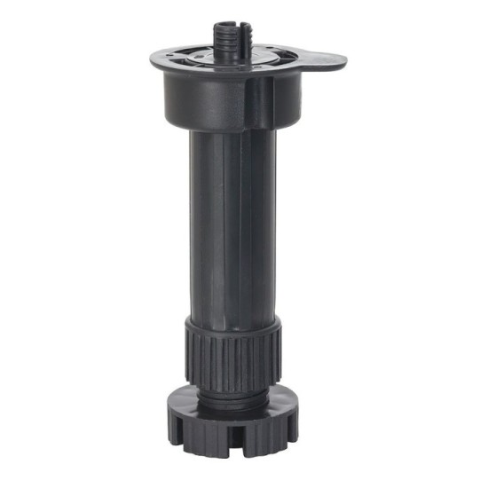 Pata Regulable Desmontable 13 / 20 cm, Negro al por Mayor | Almacén de Ferretería