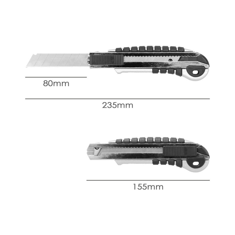 Cutter Aluminio Profesional 18mm Con 5 Hojas Acero Sk5 al por Mayor | Almacén de Ferretería