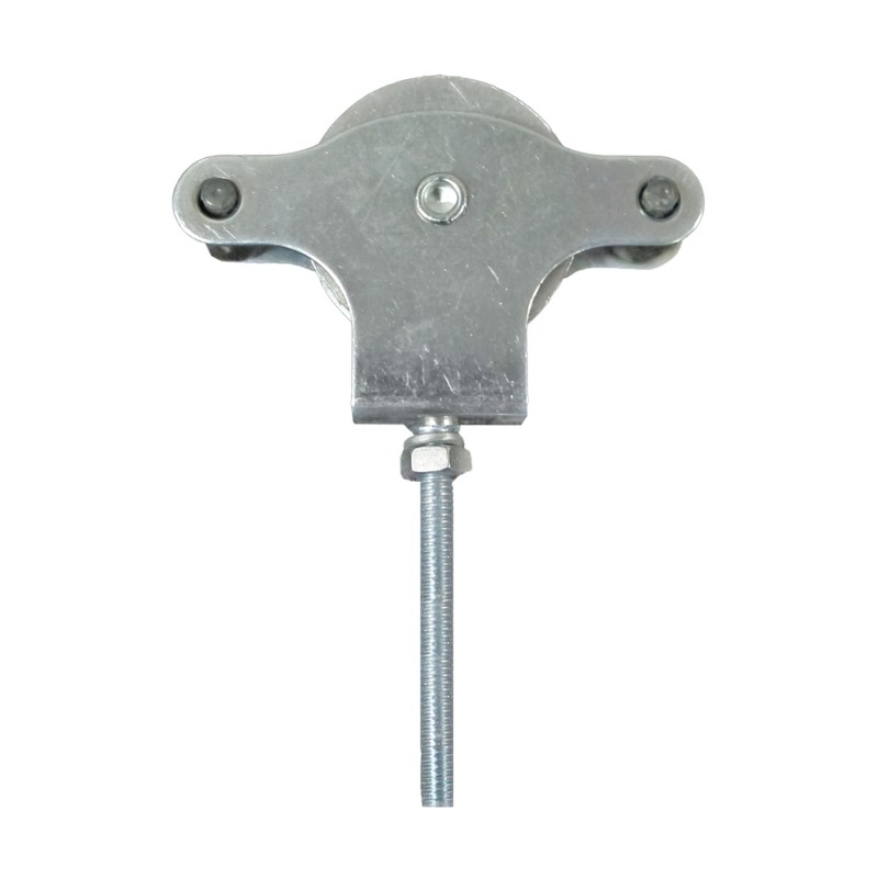 Polea Tendedero Wolfpack Zincado 60 mm, Roldana Metal con Tornillo