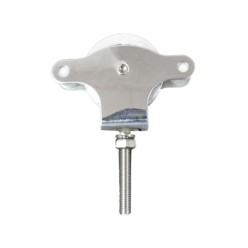 Polea Tendedero Wolfpack Inoxidable 40 mm, / Roldana Metálica Con Tornillo