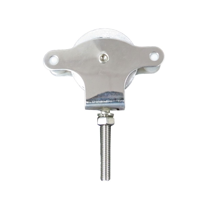 Polea Tendedero Wolfpack Inoxidable 40 mm, / Roldana Metálica Con Tornillo