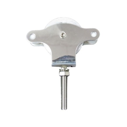 Polea Tendedero Wolfpack Inoxidable 40 mm, / Roldana Metálica Con Tornillo