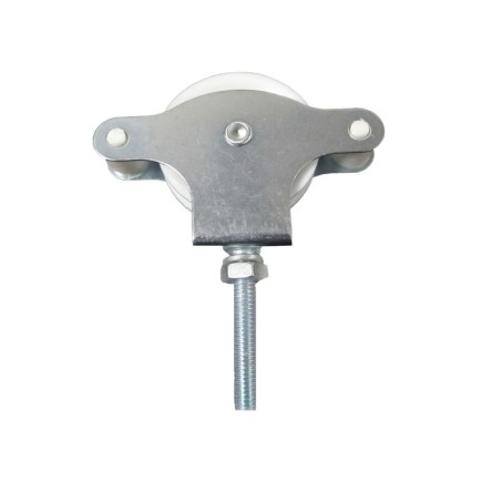 Polea Tendedero Wolfpack Zincado 40 mm, Roldana Plástico con Tornillo