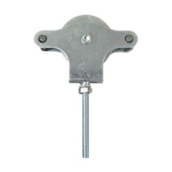Polea Tendedero Wolfpack Zincado 60 mm, Roldana Metal con Tornillo