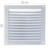 Rejilla Ventilación Atornillar  20x20 cm, Blanca Lacada al por Mayor | Almacén de Ferretería