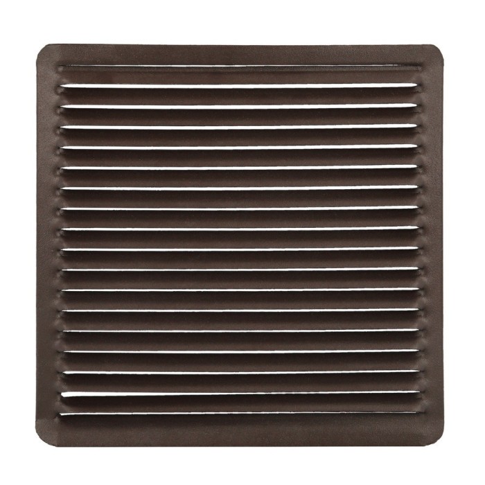 Rejilla Ventilación Empotrar  17x17 cm, Aluminio Marron al por Mayor | Almacén de Ferretería