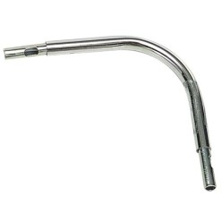 Codo Para Tubo De 12 mm,Ø Cromo 10x10 cm, Con 2 Empalmes