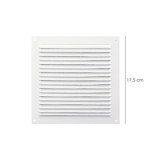 Rejilla Ventilación Aluminio Con Mosquitera Atornillable 175 x 175 mm, Color Blanco al por Mayor | Almacén de Ferretería