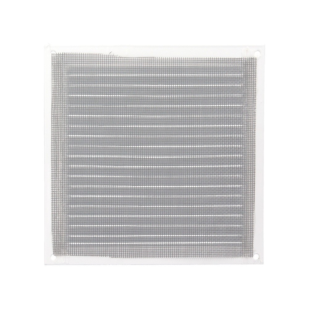 Rejilla Ventilación Aluminio Con Mosquitera Atornillable 175 x 175 mm, Color Blanco al por Mayor | Almacén de Ferretería