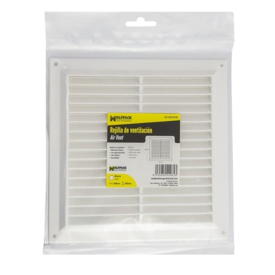 Rejilla Plastico Sobreponer Con Malla Posterior 20x20 cm, al por Mayor | Almacén de Ferretería