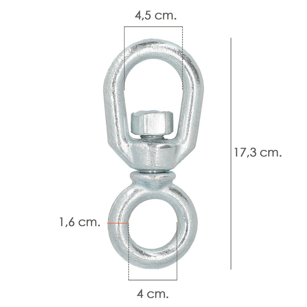 Grillete Giratorio Simple Acero 16 mm, al por Mayor | Almacén de Ferretería