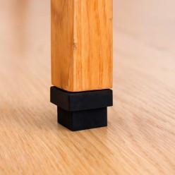 Contera Goma Cuadrada 36x36 mm, Bolsa 100 Unidades