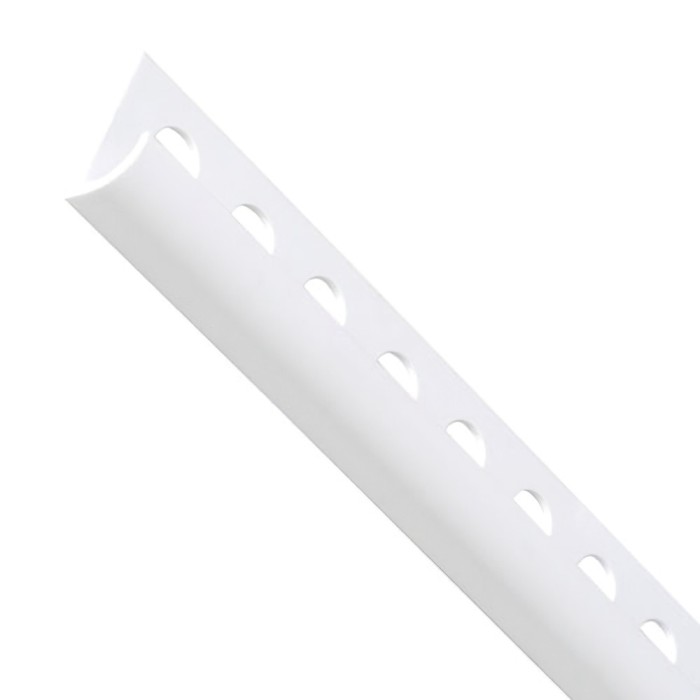 Guardacantos PVC Blanco  Barra 2,6 Metros Canto Redondo al por Mayor | Almacén de Ferretería